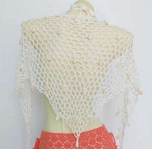 Beach Fishnet Coverups In White