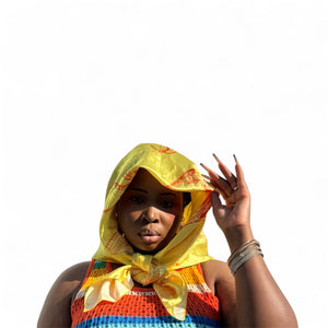 Solar Yellow -Vintage Satin Scarf