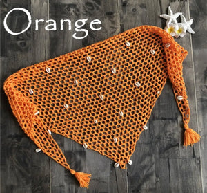 Beach Fishnet Coverups In Orange